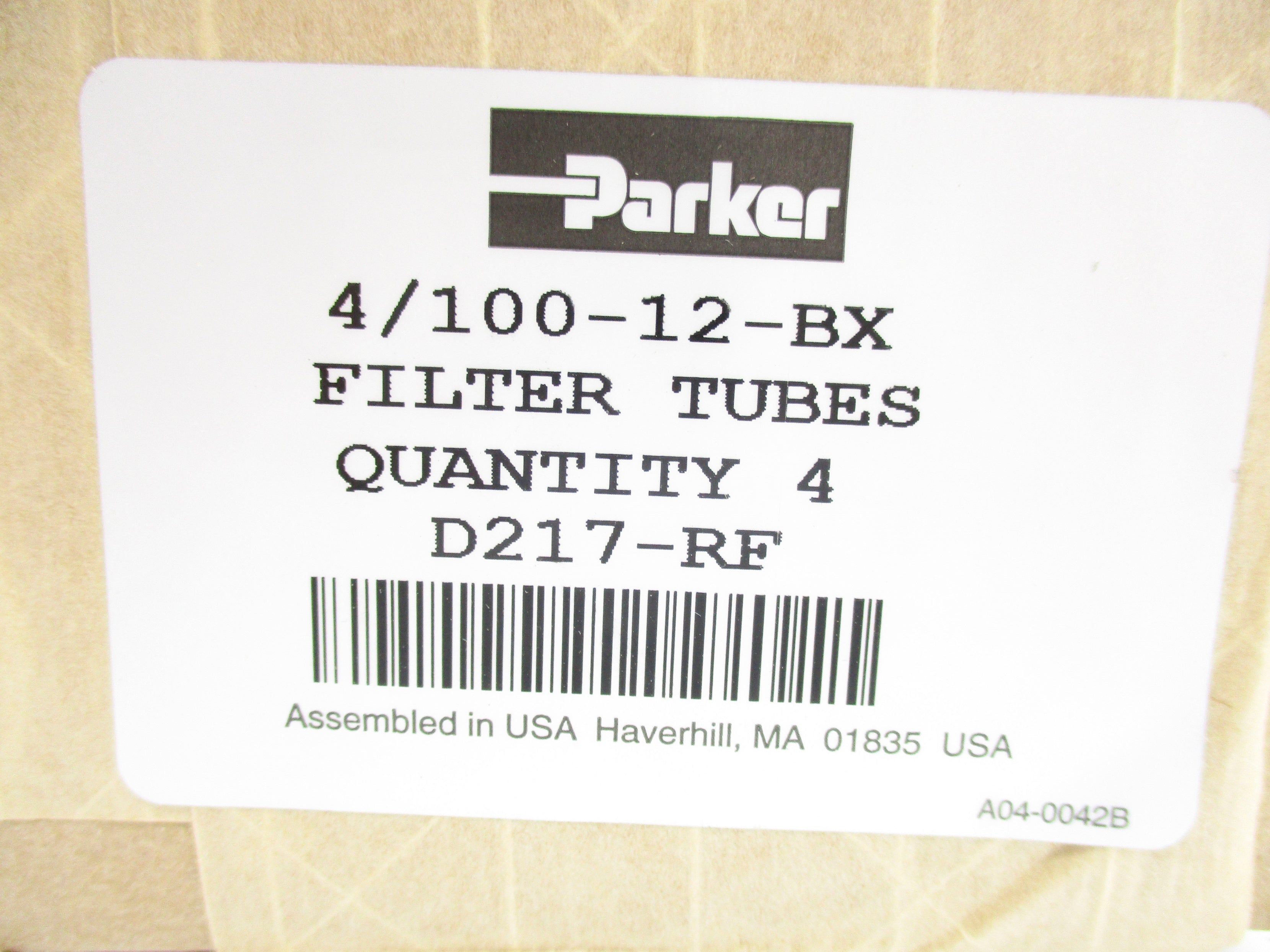 BALSTON PARKER 4/100-12-BX (PKG OF 4) NSMP