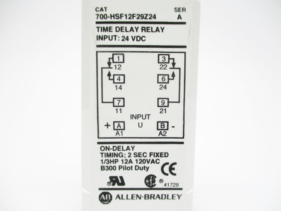 INDUSTRIAL SPARE PART 700-HSF12F29Z24 SER. A 24VDC 12A 2S UNMP