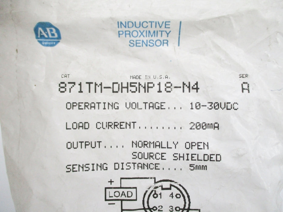 ALLEN BRADLEY 871TM-DH5NP18-N4 SER. A NSMP