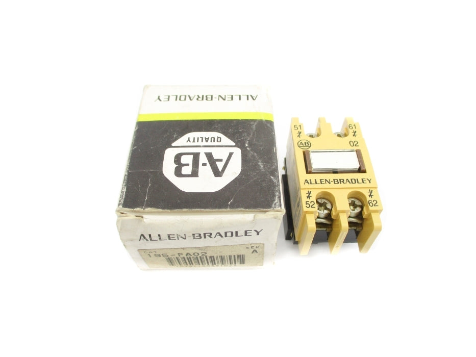 ALLEN BRADLEY 195-FA02 SER. A 600V 10A (BK/YL) NSMP