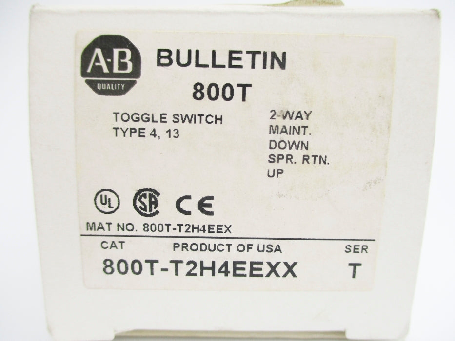 ALLEN BRADLEY 800T-T2H4EEXX SER. T (WH) NSMP