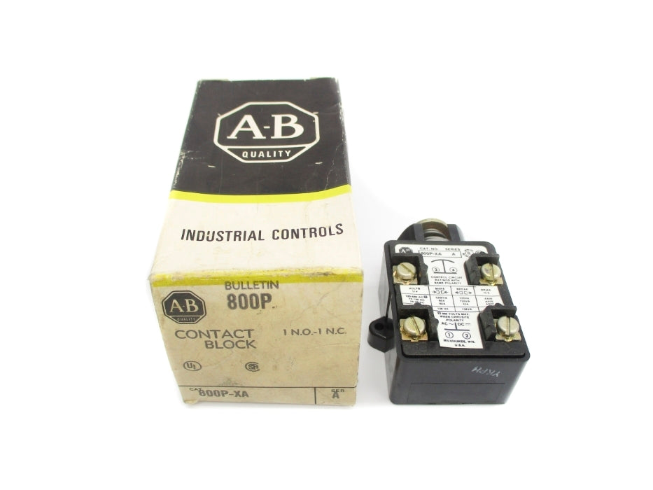 ALLEN BRADLEY 800P-XA SER. A 120-600VAC 60A (BK/YL) NSMP