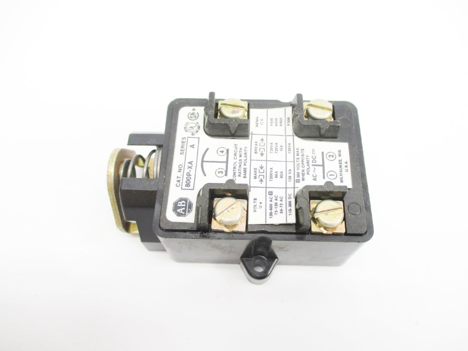ALLEN BRADLEY 800P-XA SER. A 120-600VAC 60A (BK/YL) NSMP