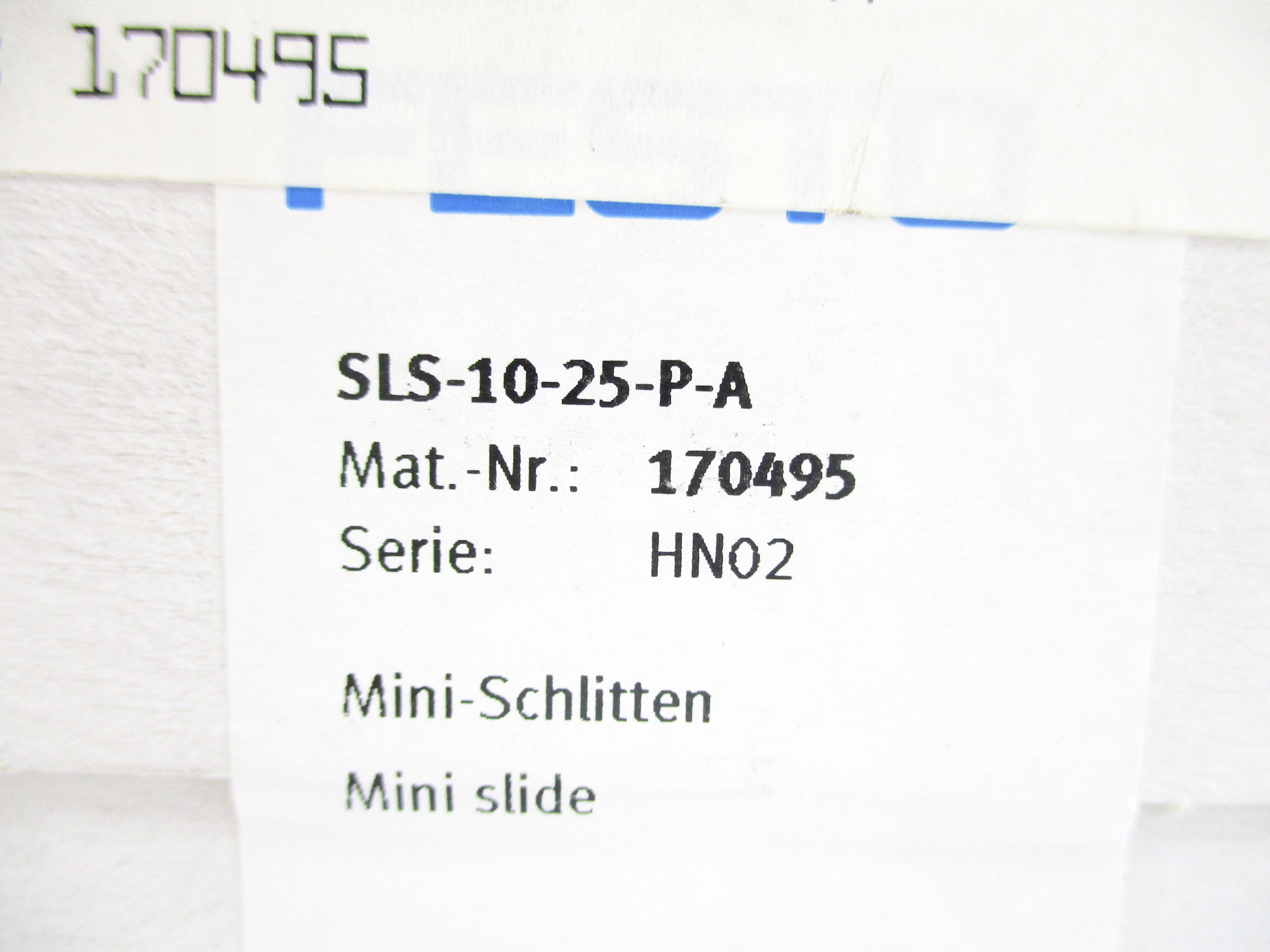 FESTO SLS-10-25-P-A NSFS