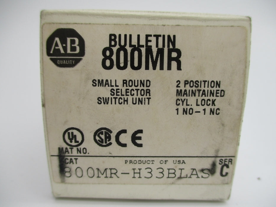 ALLEN BRADLEY 800MR-H33BLAS SER. C (WH) NSMP