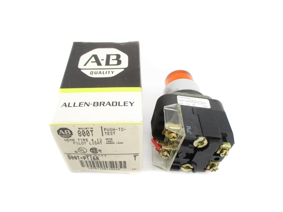 ALLEN BRADLEY 800T-PT16A SER. T (BK/YL) NSMP