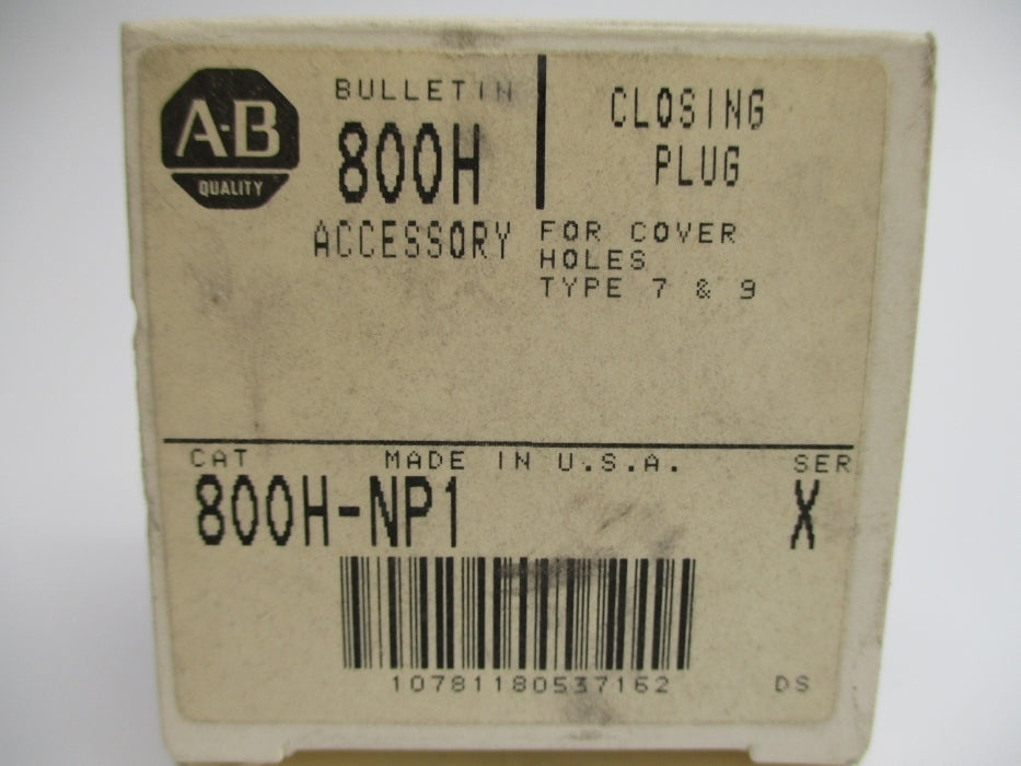 ALLEN BRADLEY 800H-NP1 SER. X (GY/BL) NSMP