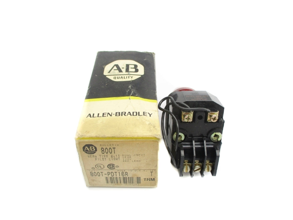 ALLEN BRADLEY 800T-PDT16R SER. T (BK/YL) NSMP