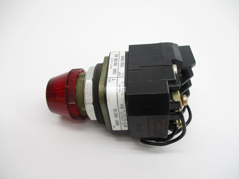 ALLEN BRADLEY 800T-PDT16R SER. T (BK/YL) NSMP