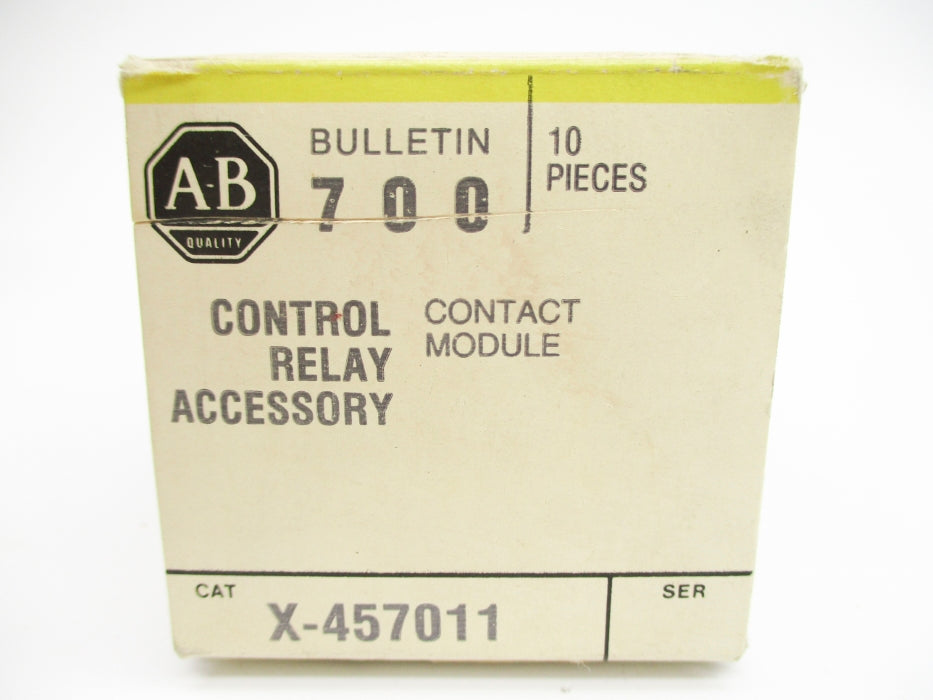 INDUSTRIAL SPARE PART X-457011 (PKG OF 10) (BK/YL) NSMP