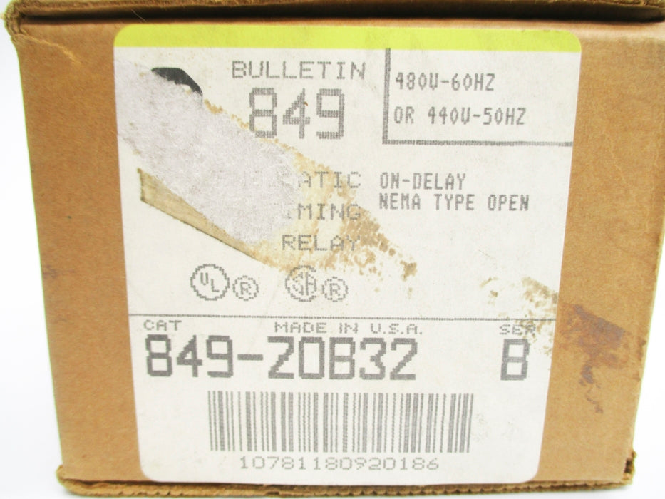 INDUSTRIAL SPARE PART 849-ZOB32 SER. B 440/480V (BR/YL) NSMP