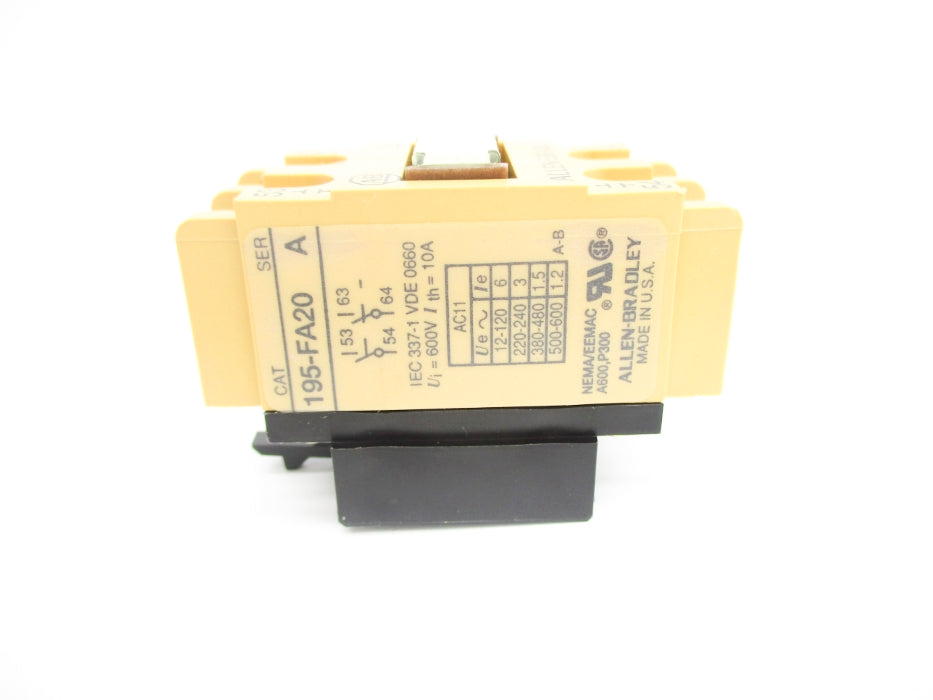 INDUSTRIAL SPARE PART 195-FA20 SER. A 600V 1.2A (BK/YL) NSMP