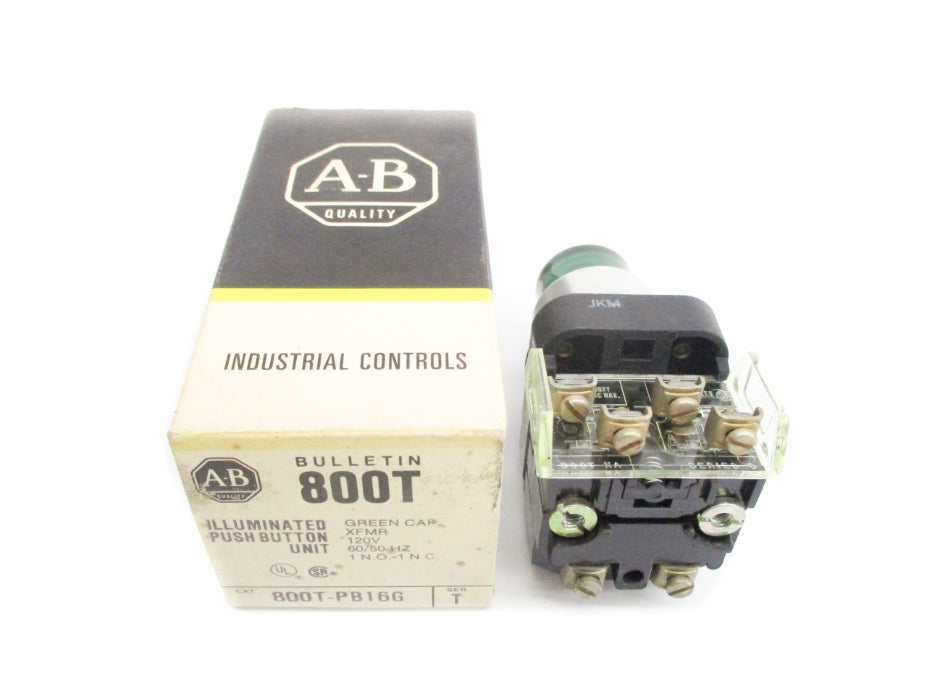 ALLEN BRADLEY 800T-PB16G SER. T (BK/YL) NSMP