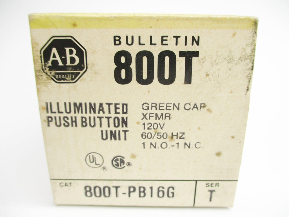 ALLEN BRADLEY 800T-PB16G SER. T (BK/YL) NSMP