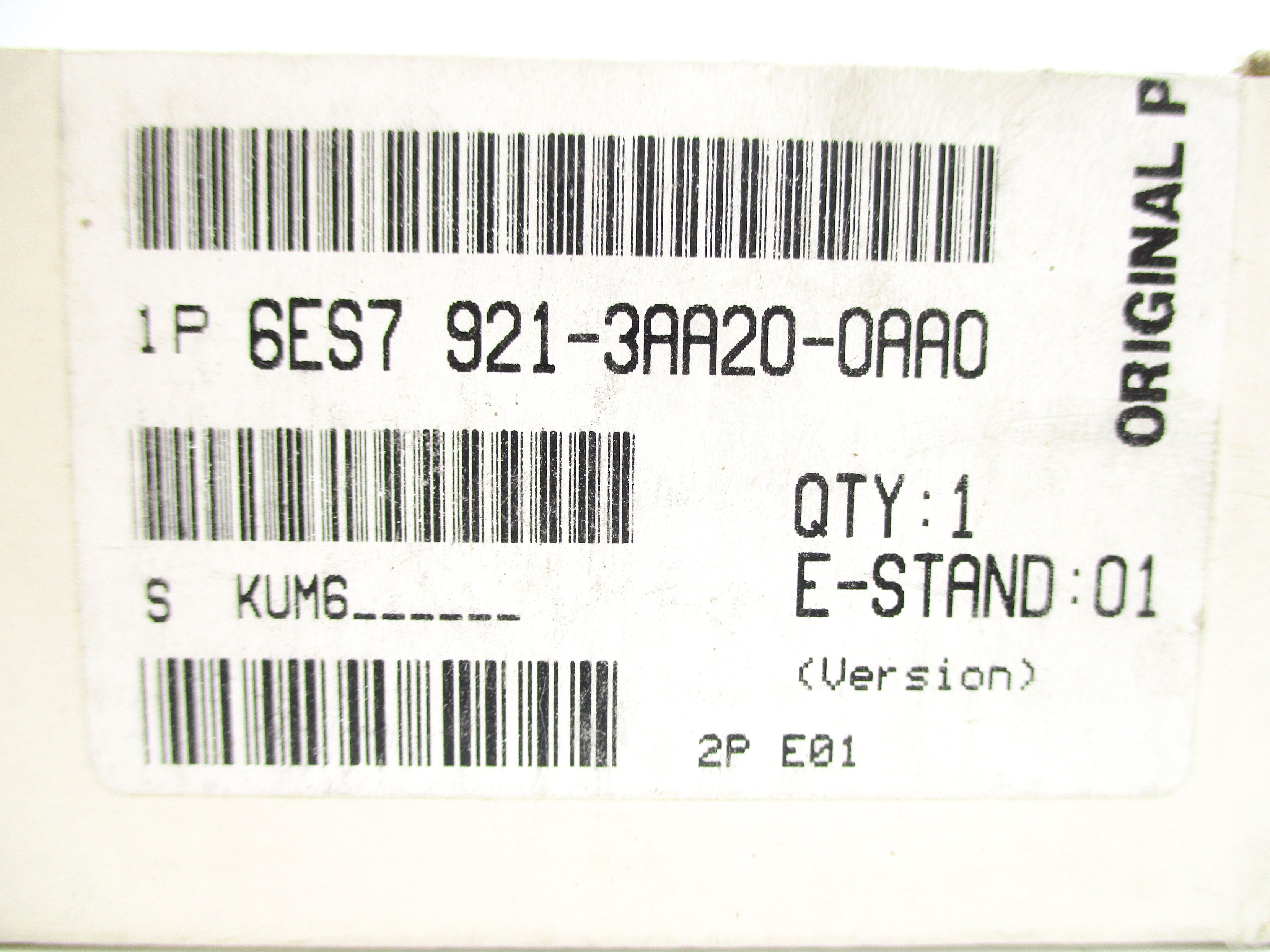 SIEMENS 6ES7921-3AA20-0AA0 NSFS