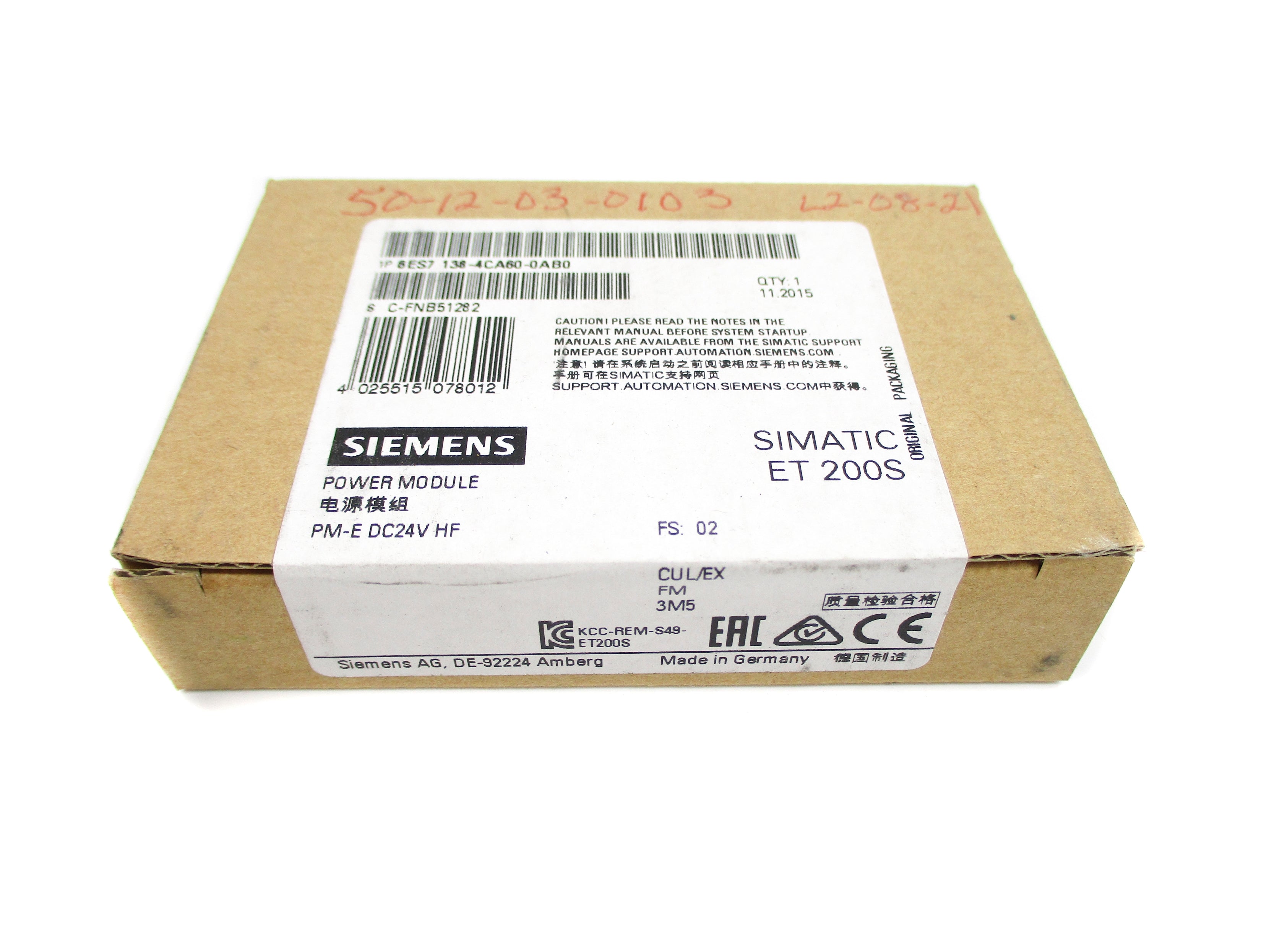 SIEMENS 6ES7138-4CA60-0AB0 NSFS