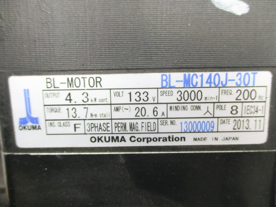 OKUMA BL-MC140J-30T (AS PICTURED) NSNP