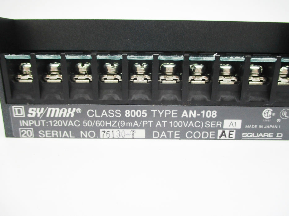 SQUARE D 8005AN108 SER. A1 NSNP
