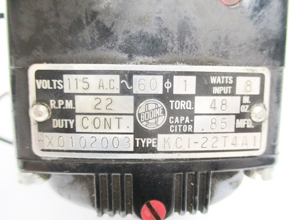 BODINE ELECTRIC KCI-22T4A1 UNMP
