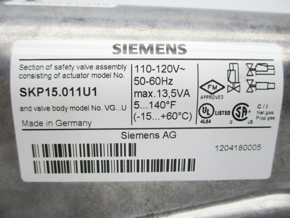 SIEMENS SKP15.011U1 120V NSNP
