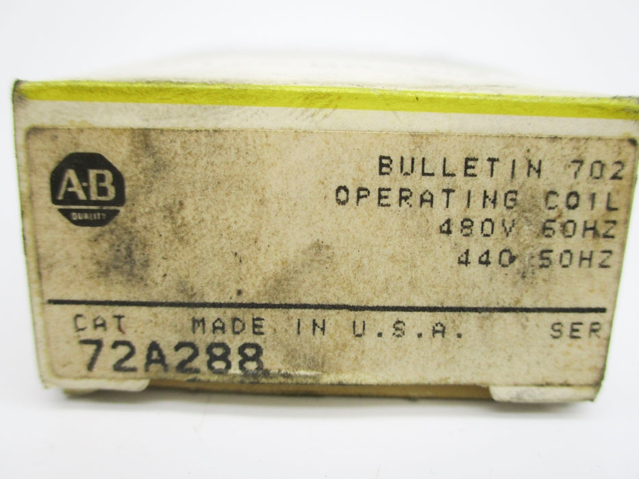INDUSTRIAL SPARE PART 72A288 440/480V (BK/YL) NSMP
