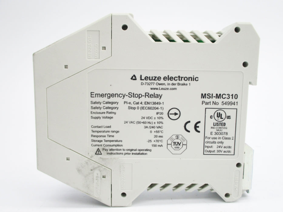 LEUZE ELECTRONIC MSI-MC310 549941 24VDC 3A NSMP