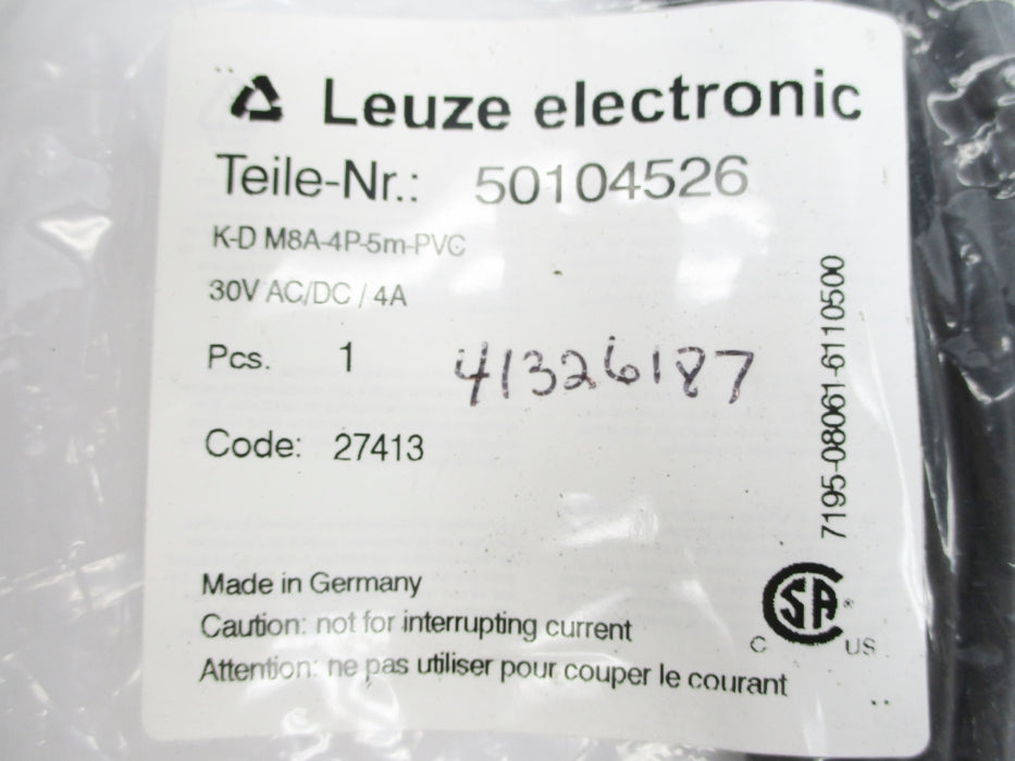 LEUZE ELECTRONIC K-DM8A-4P-5M-PVC 50104526 NSMP