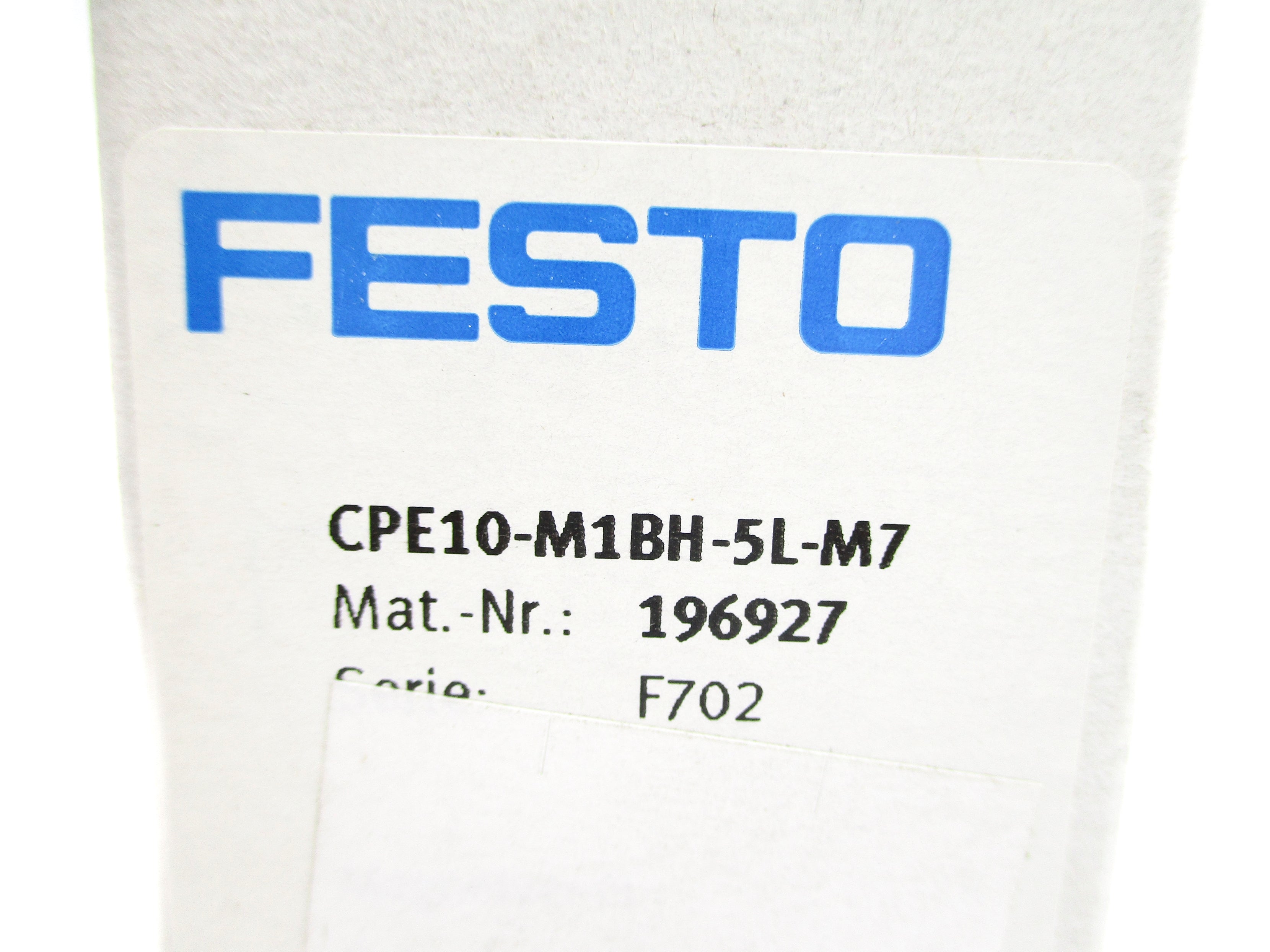FESTO CPE10-M1BH-5L-M7 196927 24VDC NSMP