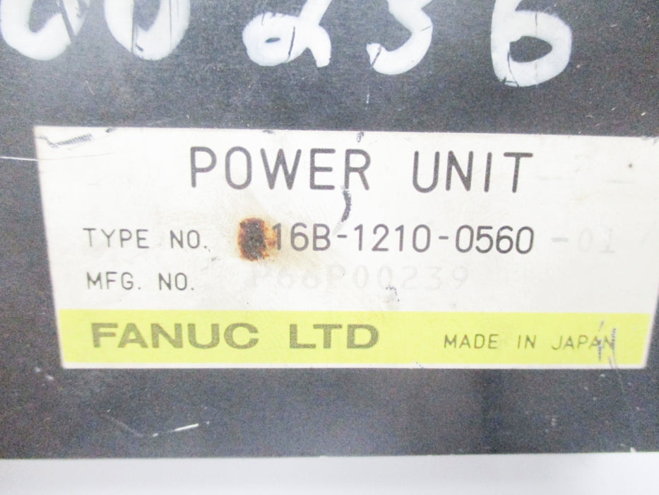FANUC A16B-1210-0560-01 200/220VAC UNMP