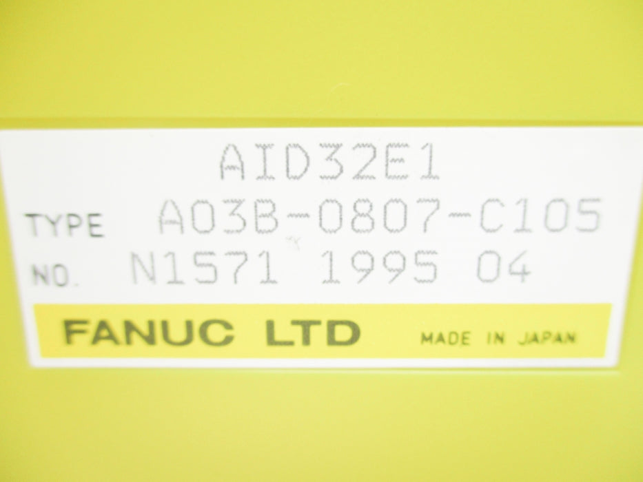 FANUC A03B-0807-C105 AID32E1 UNMP