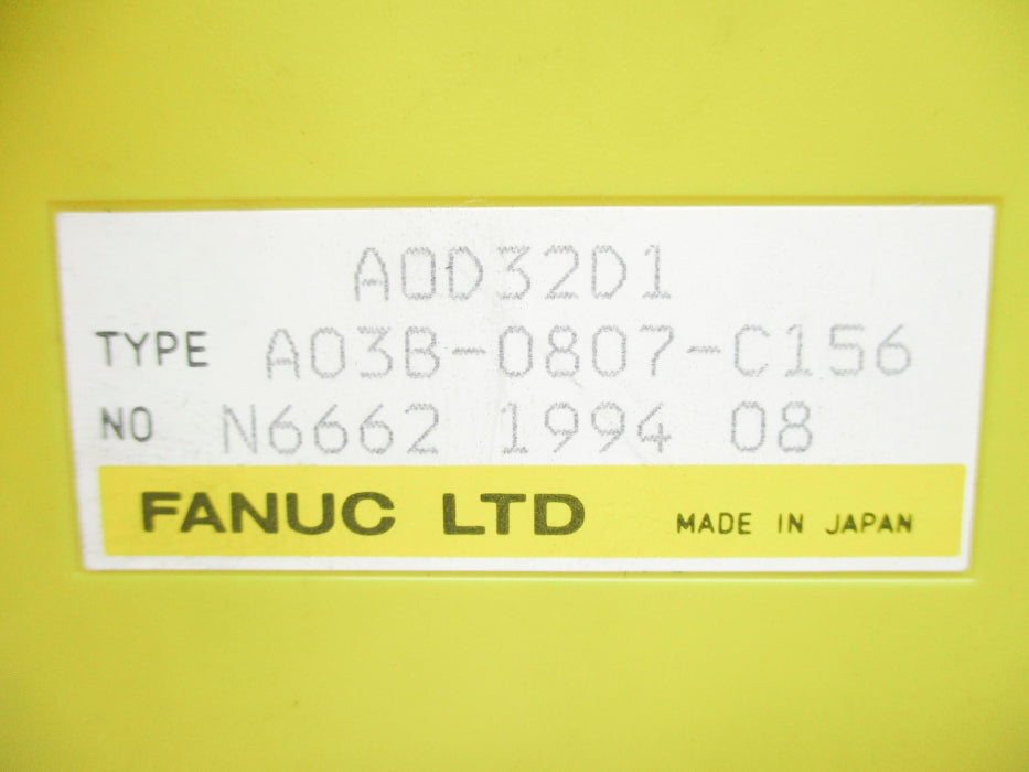 FANUC A03B-0807-C156 ADD32D1 UNMP
