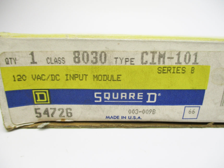 SQUARE D 8030CIM101 SER. B 120VAC/DC NSMP