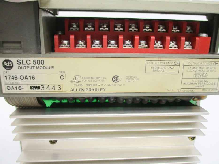 ALLEN BRADLEY 1746-OA16 SER. C UNMP