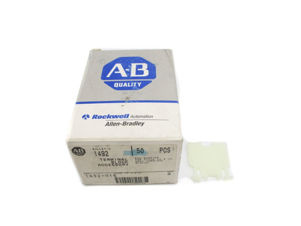 ALLEN BRADLEY 1492-N16 SER. A 600V (PKG OF 50) (GY/BL) NSMP