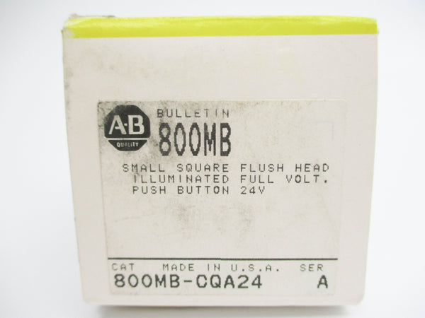 ALLEN BRADLEY 800MB-CQA24 SER. A 24V (BK/YL) NSMP