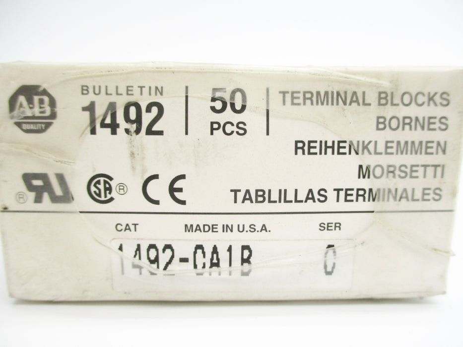 ALLEN BRADLEY 1492-CA1B SER. C (PKG OF 50) (GY/BL) NSFS