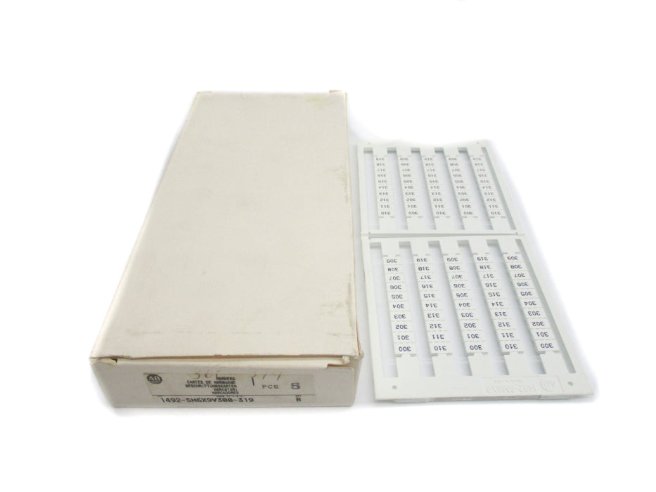 ALLEN BRADLEY 1492-SM6X9V300-319 SER. B (PKG OF 5) (WH) NSMP
