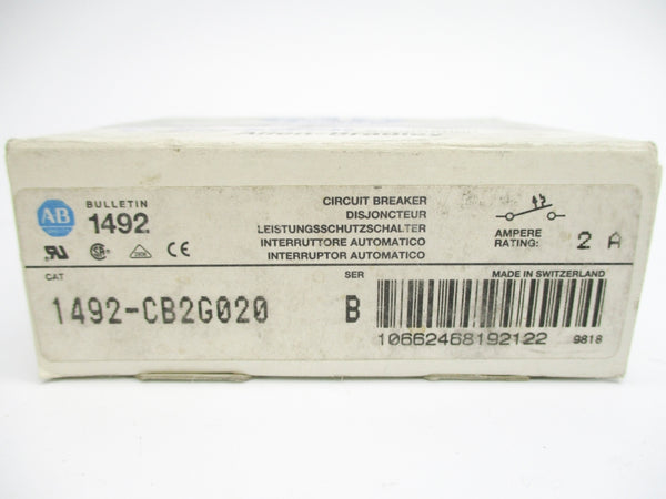 ALLEN BRADLEY 1492-CB2G030 SER. B 2A 480V NSMP