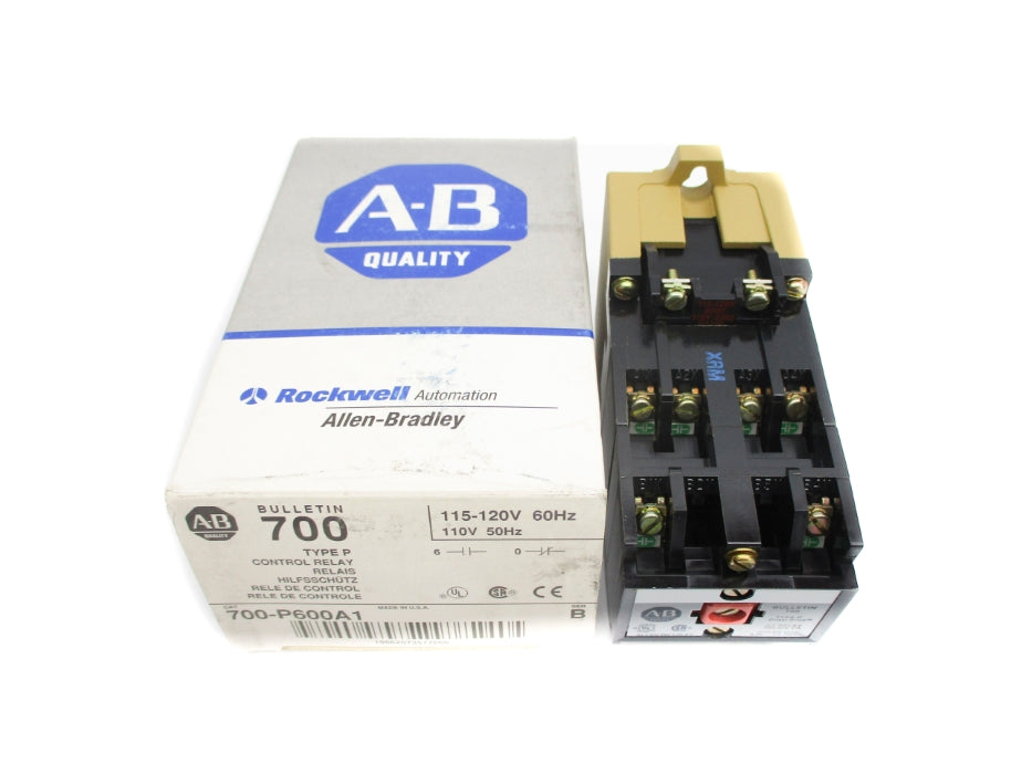 ALLEN BRADLEY 700-P600A1 SER. B 120V 60A (GY/BL) NSMP
