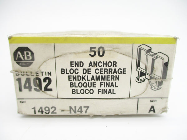 ALLEN BRADLEY 1492-N47 SER. A (PKG OF 50) (WH/YL) NSFS
