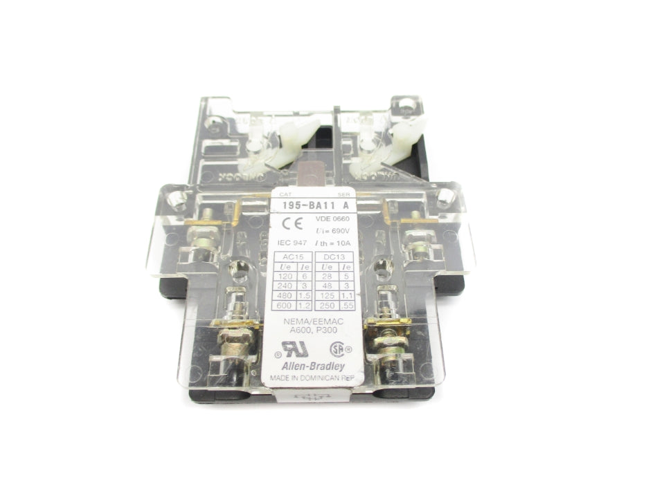 INDUSTRIAL SPARE PART 195-BA11 SER. A 600VAC 1.2A NSNP