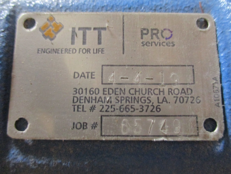 ITT GOULDS 3196MTX-Z008537 REMAN