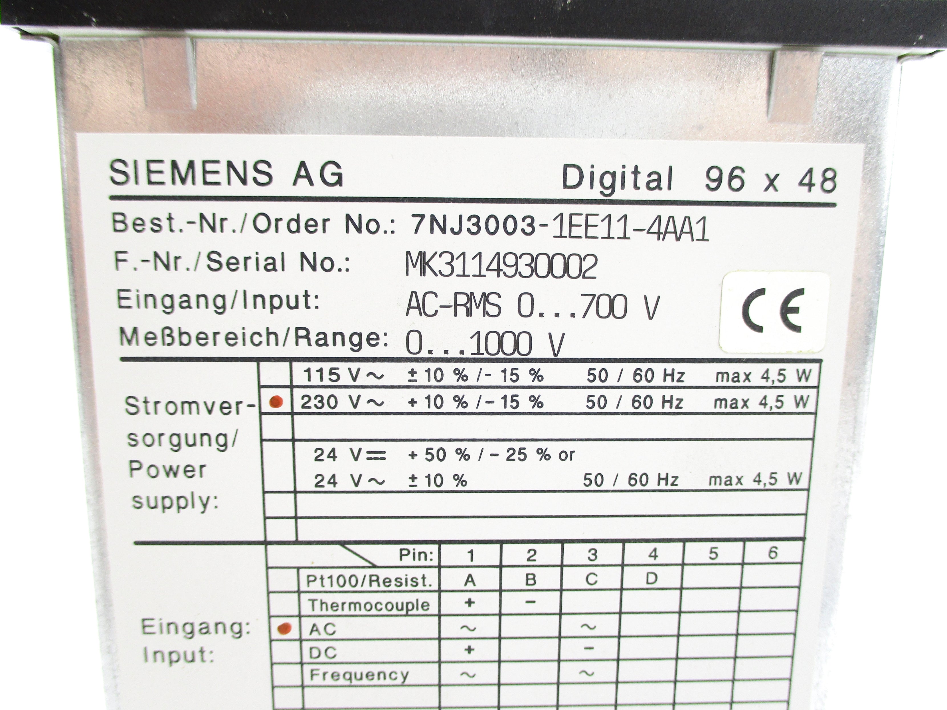 SIEMENS 7NJ3003-1EE11-4AA1 NSNP