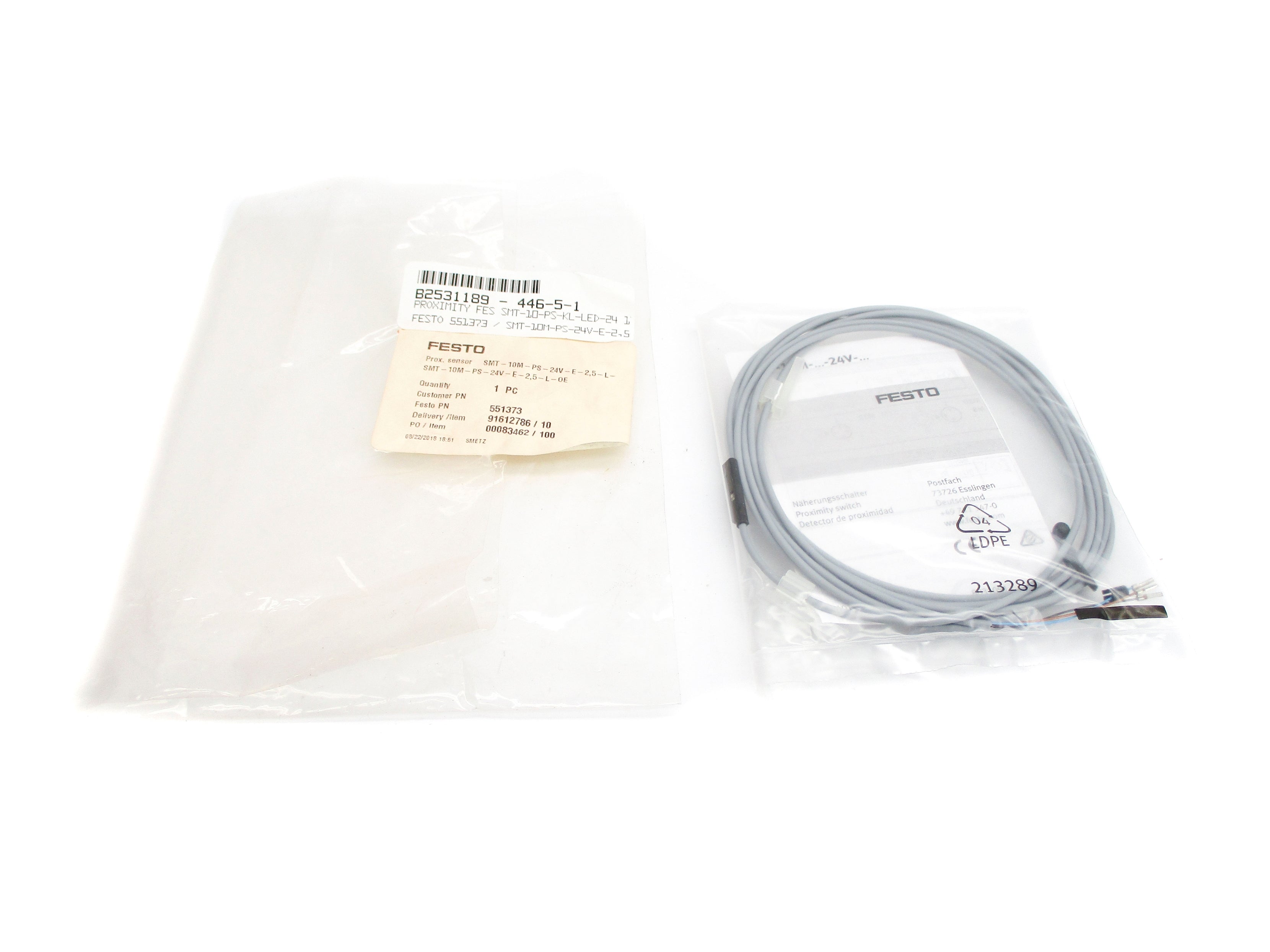 FESTO SMT-10M-PS-24V-E-2.5-L-OE NSMP