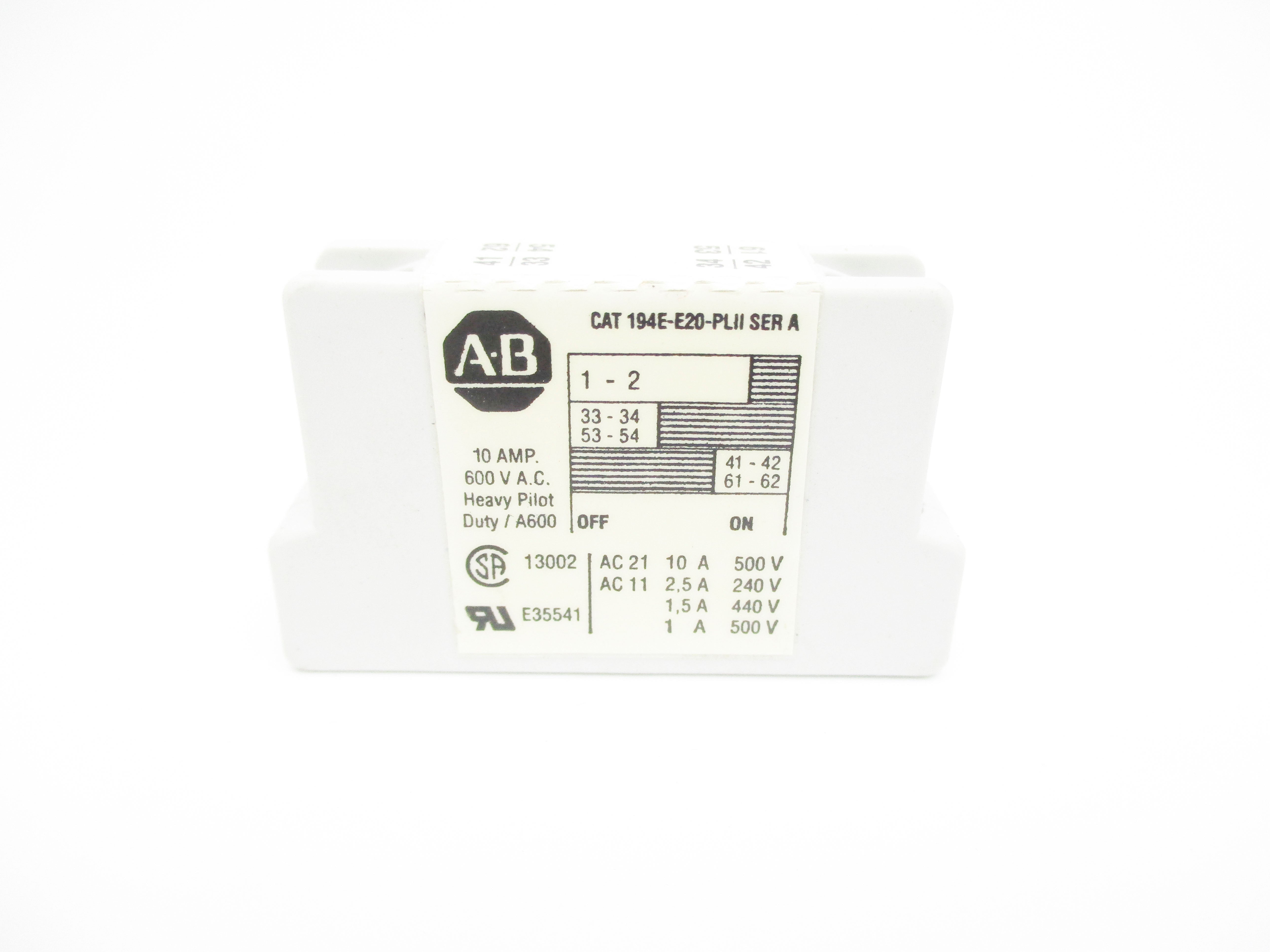 INDUSTRIAL SPARE PART 194E-E20-PL11 SER. A NSNP