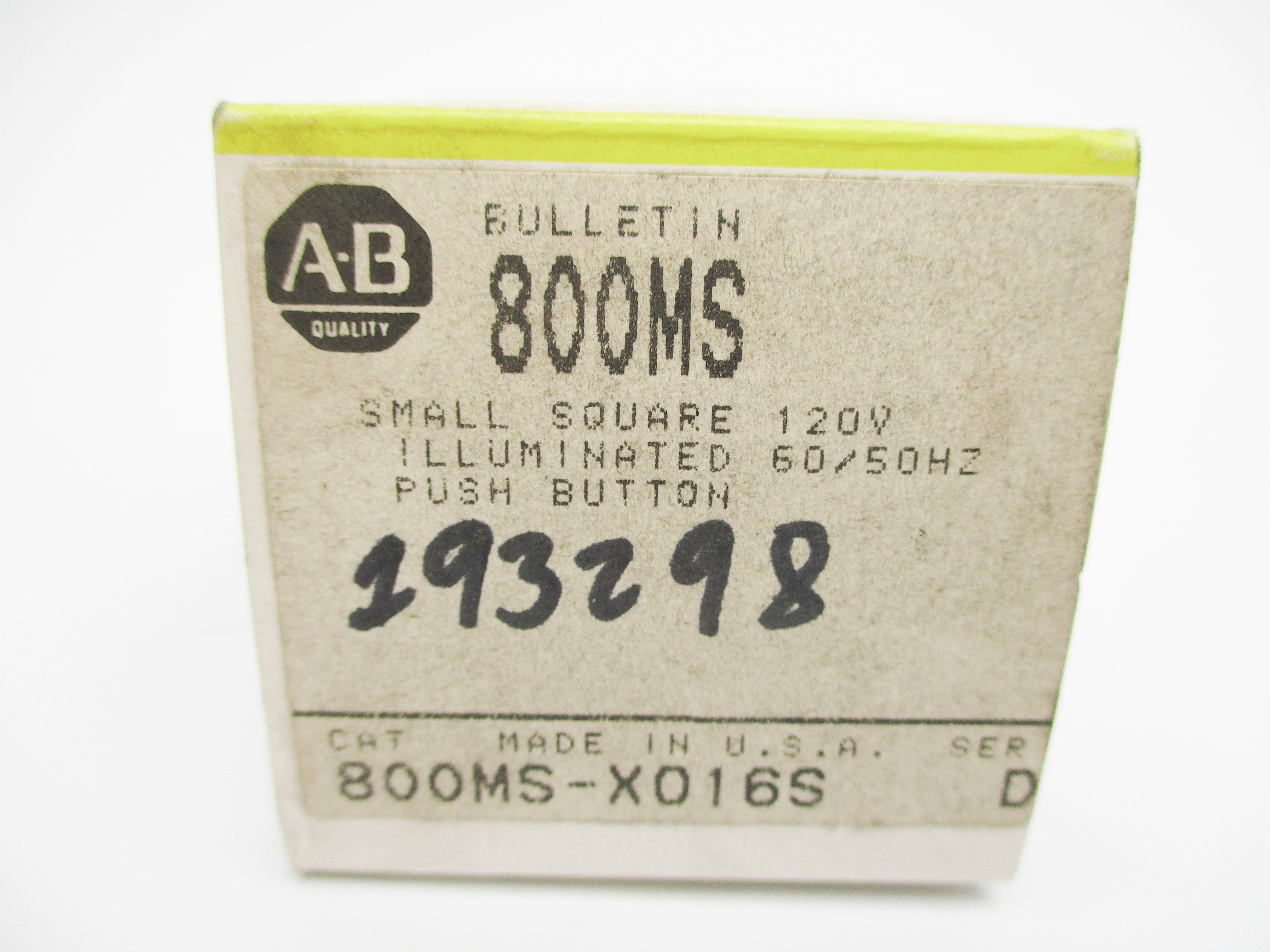 INDUSTRIAL SPARE PART 800MS-XO16S SER. D (BK/YL) NSMP