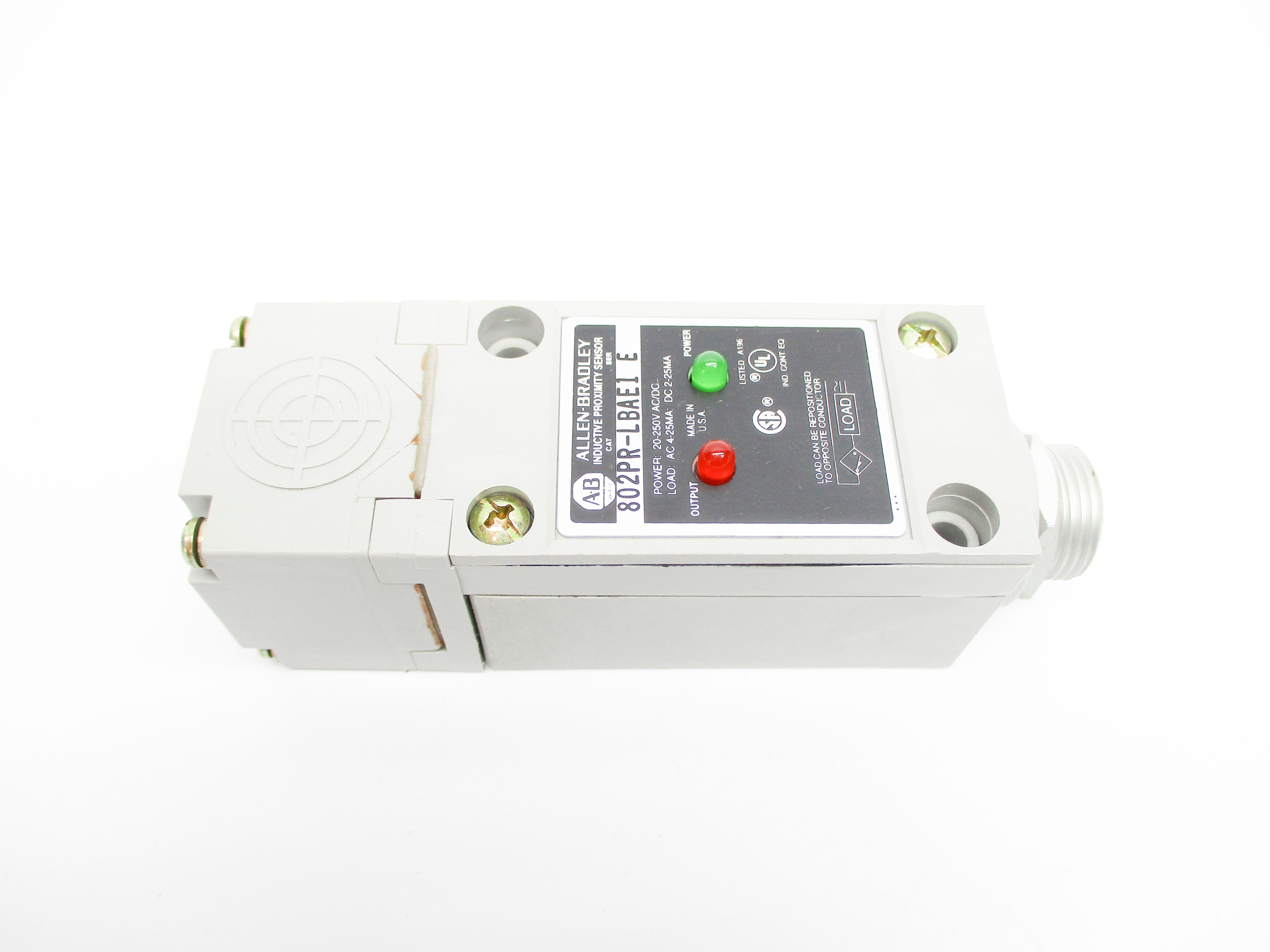 ALLEN BRADLEY 802PR-LBAE1 SER. E 20-250VAC/VDC (GY/BL) NSMP