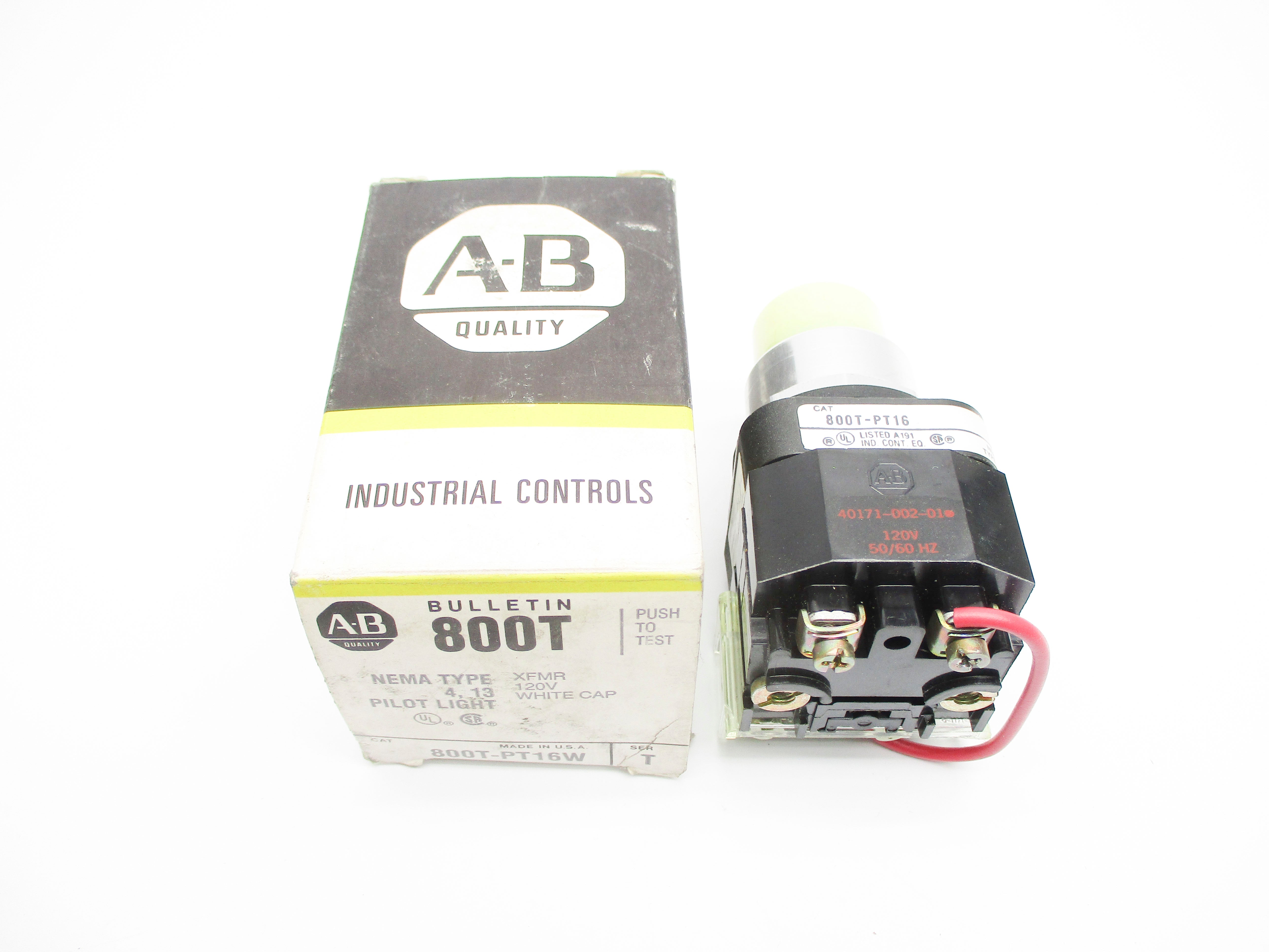 INDUSTRIAL SPARE PART 800T-PT16W SER. T 120V (BK/YL) NSMP