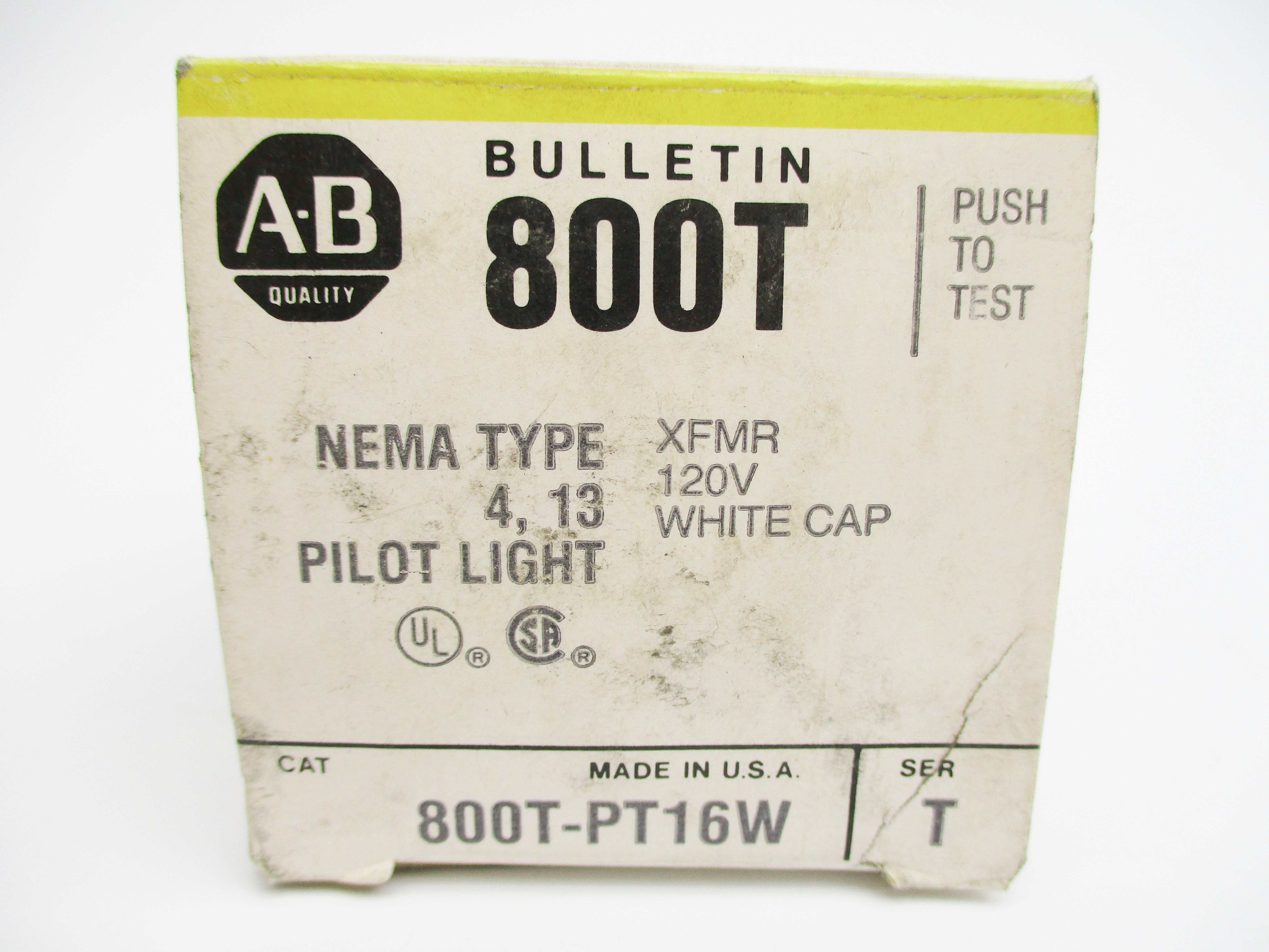 INDUSTRIAL SPARE PART 800T-PT16W SER. T 120V (BK/YL) NSMP