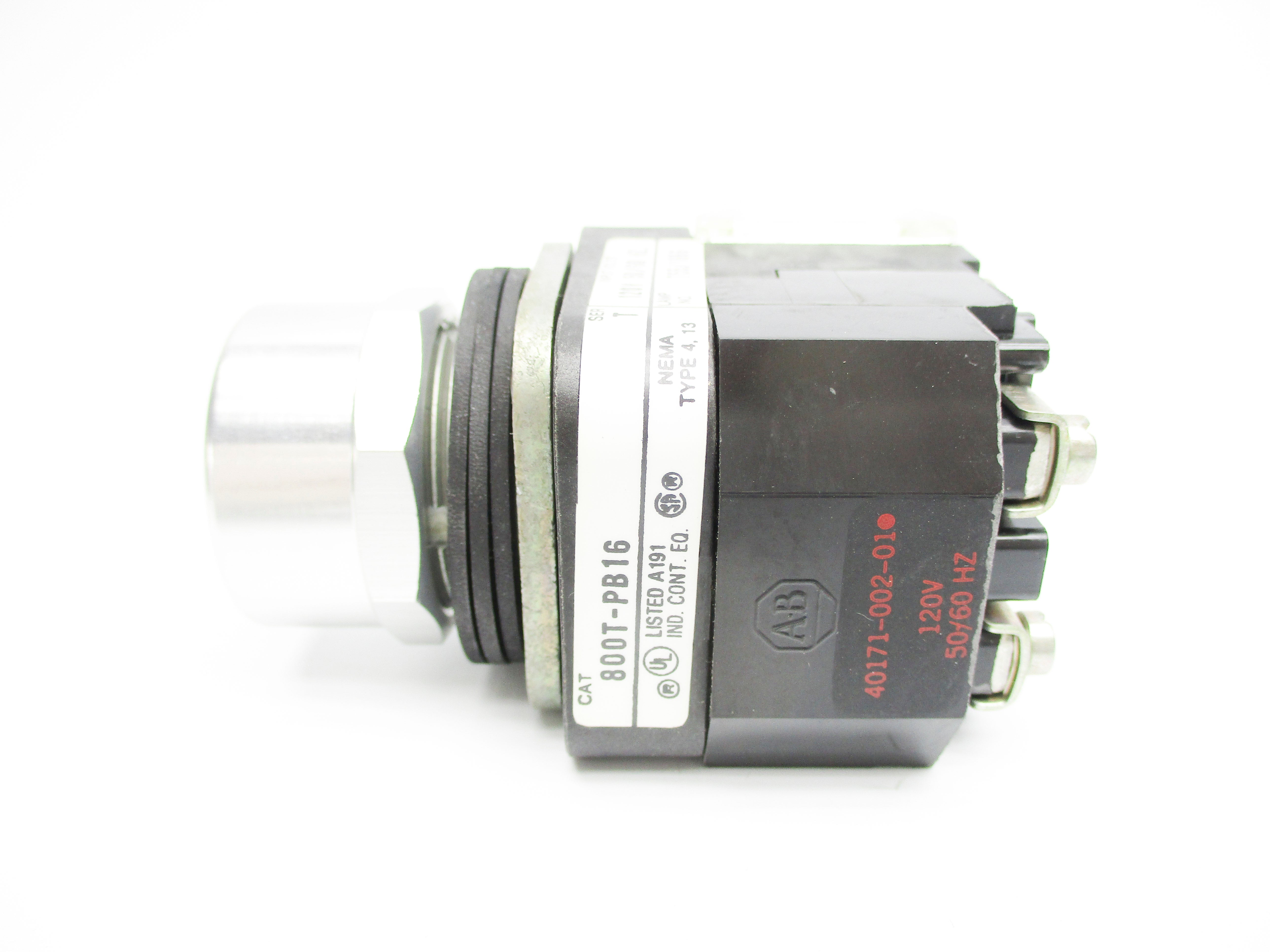 ALLEN BRADLEY 800T-PB16 SER. T 120V (BK/YL) NSMP